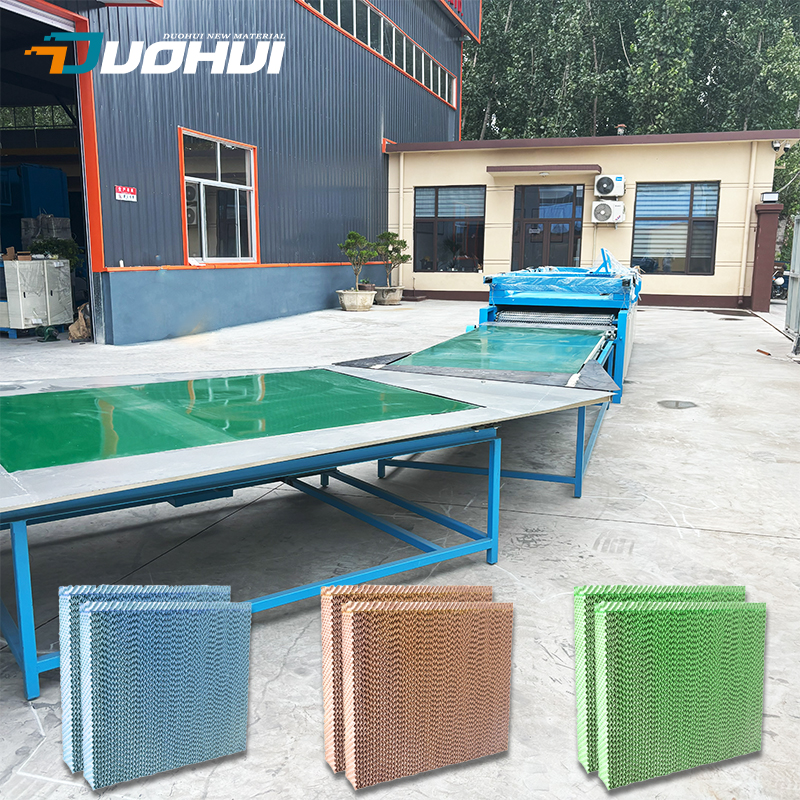 Fully Automatic 7090 Cooling Pad Production Line for Poultry House High Efficiency