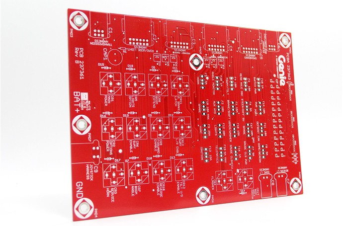 Синяя и красная паяльная маска HDI печатная плата