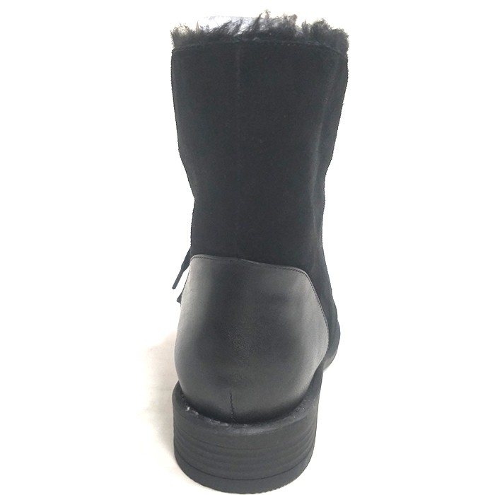 Snow Winter Black Cow Suede Fur Lined Flat Lace-up Motorcycle Boot Manufacturers, Snow Winter Black Cow Suede Fur Lined Flat Lace-up Motorcycle Boot Factory, Supply Snow Winter Black Cow Suede Fur Lined Flat Lace-up Motorcycle Boot