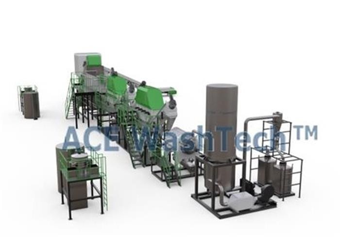 ECO 750 PP PE Plastic Friction Washer Recycling Line