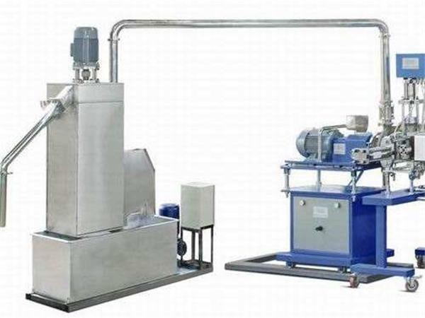 TPR extruder pelletizing system with under-water cutting devices
