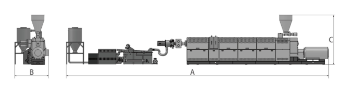 одношнековый экструдер с двумя ступенями экструзии