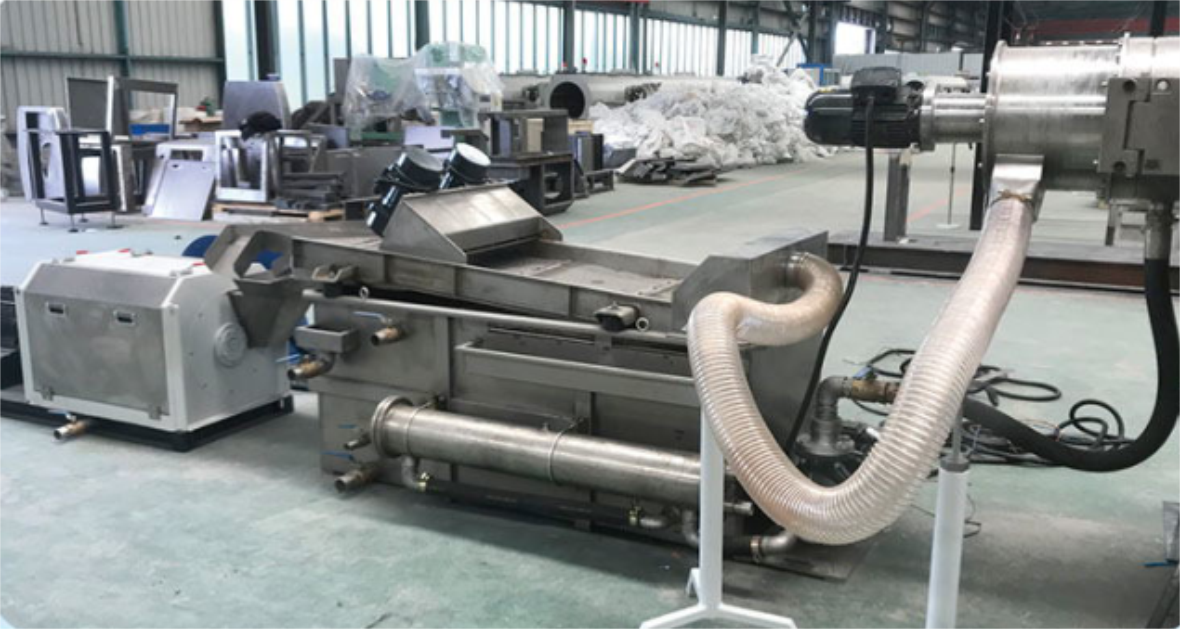 HDPE pipe flakes granulation line