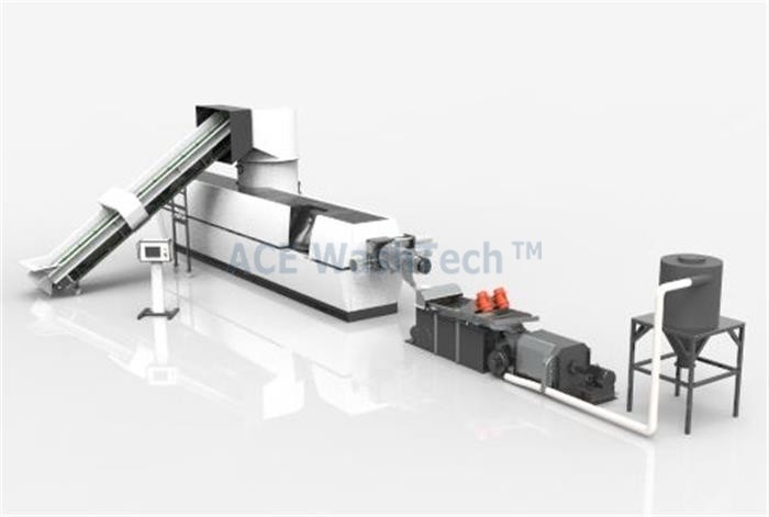 Китай Компактный гранулятор AWTech 140 для линии по переработке ПП ПЭ, производитель