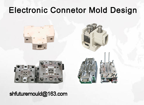 design de molde de conector eletrônico