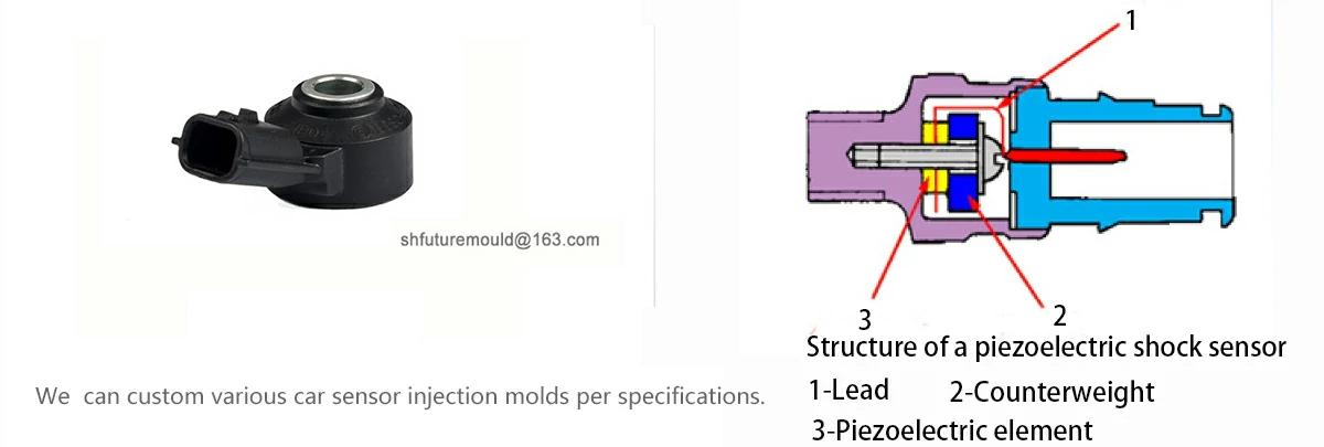 moule d'injection de capteur de cognement