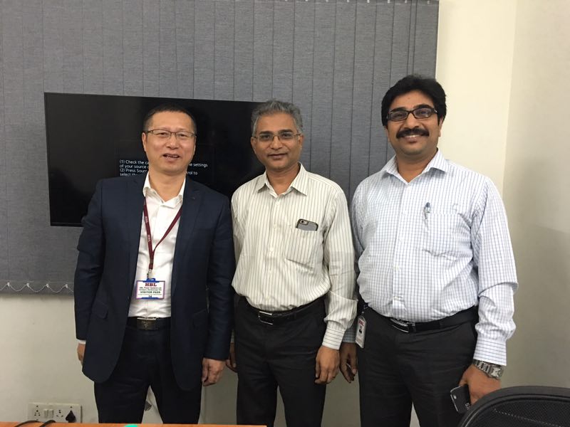 Our director Mr. Chen Hong and GM Mr. Jackson visit famous customers in India