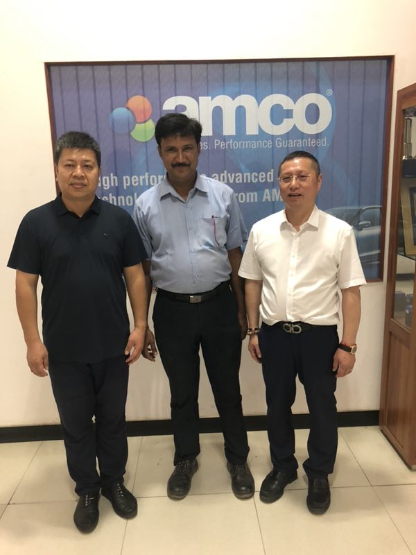 Our director Mr. Chen Hong and GM Mr. Jackson visit famous customers in India
