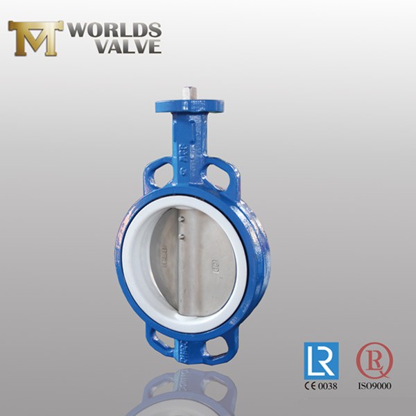 One Shaft Taper Pin Cast Iron Wafer Butterfly Valve