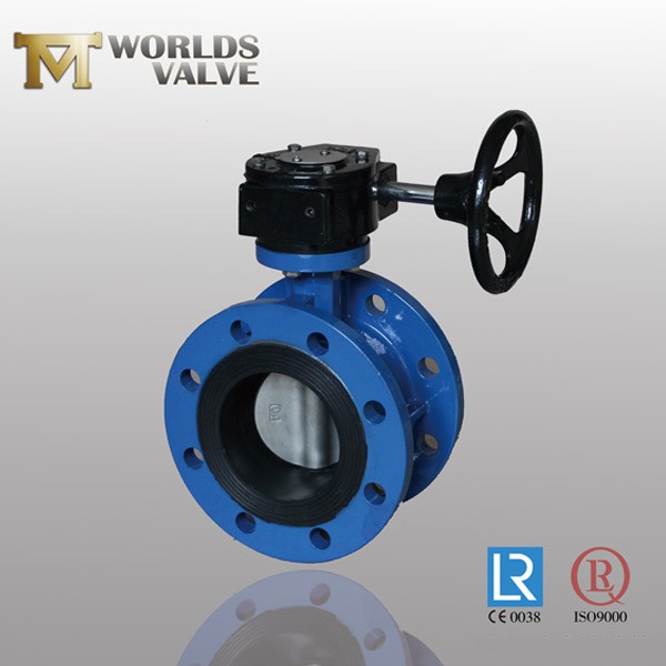 Cf8 Cf8m Flanged Butterfly Valve Pinless Rubber Seat