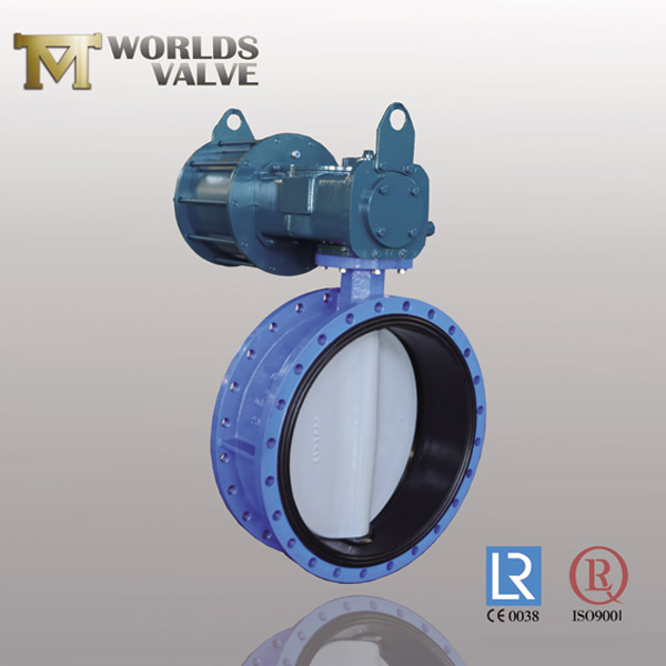 epdm rubber vucanized flanged butterfly valve