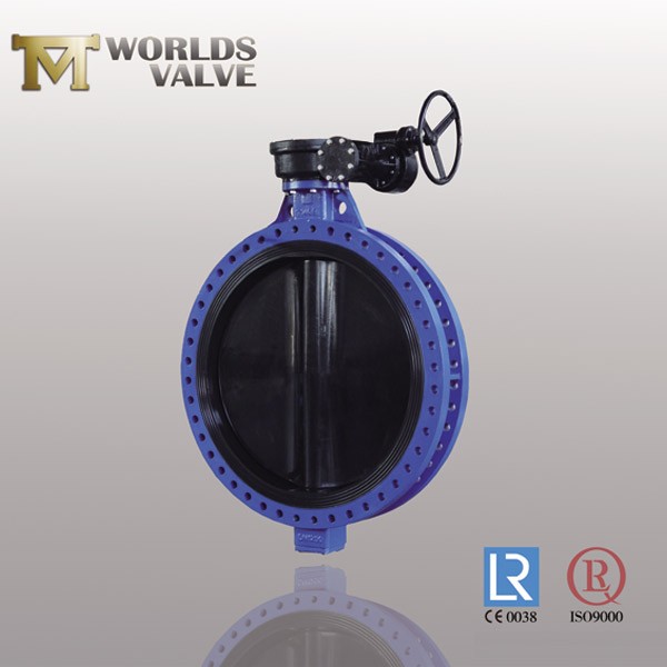 Nbr Lined Disc Nbr Seat Api609 Flanged Butterfly Valve