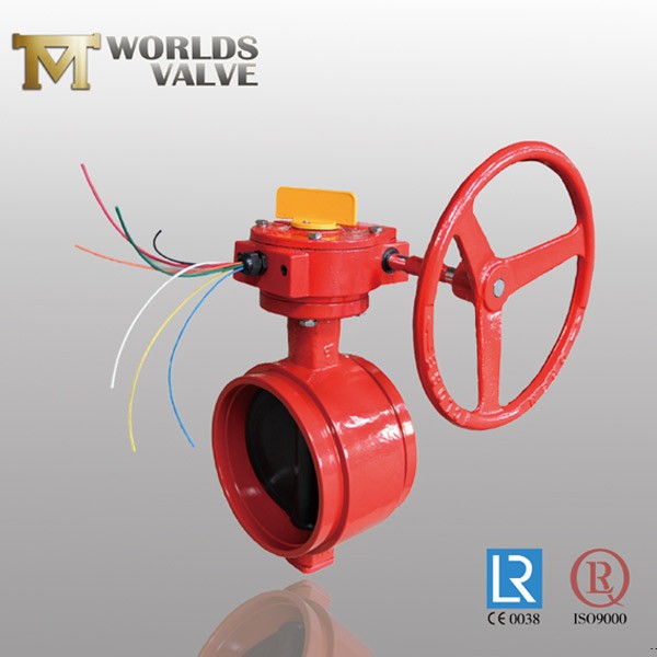 Awwa C606 Standard Grooved Ends Fire Butterfly Valve