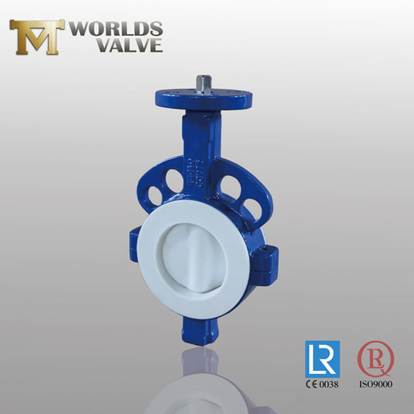 PFA coating disc butterfly valve