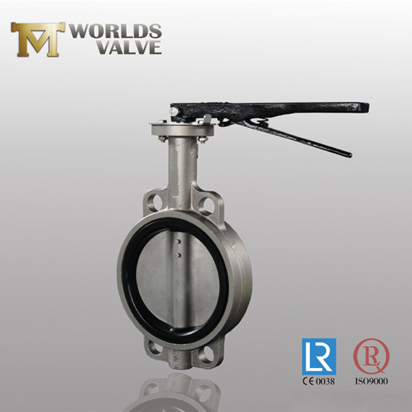 two shaft wafer butterfly valve