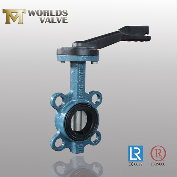 ductile iron wafer butterfly valve
