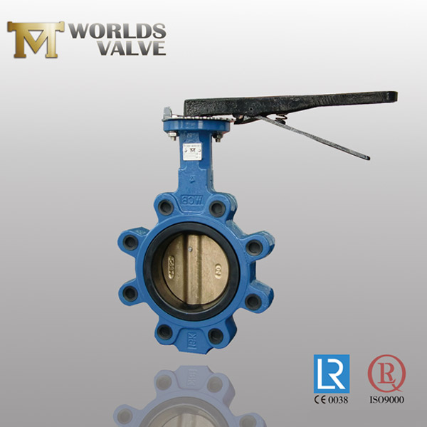 hard rubber lined disc lug butterfly valve