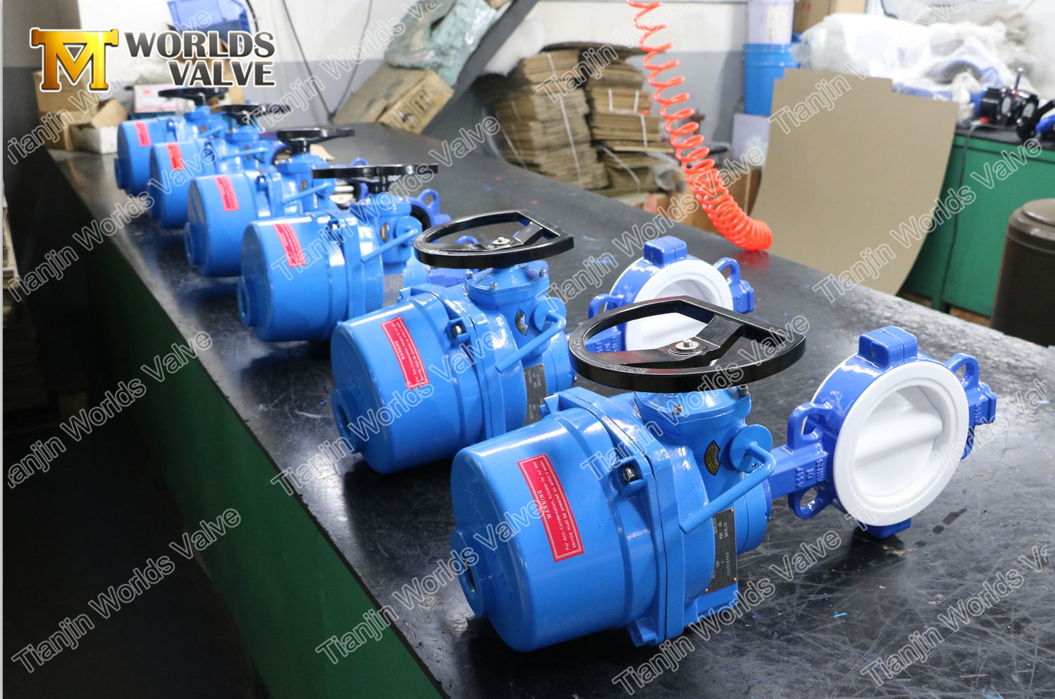 full-ptfe-lined-butterfly-valve-with-electric-actuator-factory