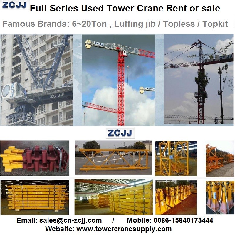 MCT80 Tower Crane Lease Rent Hire