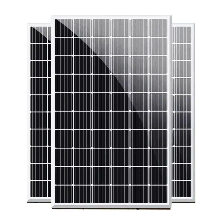 Panel sel surya kaca ganda mono panel bifacial 330W 340W 350W modul fotovolatik.