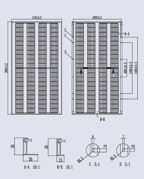 BIPV solar modules