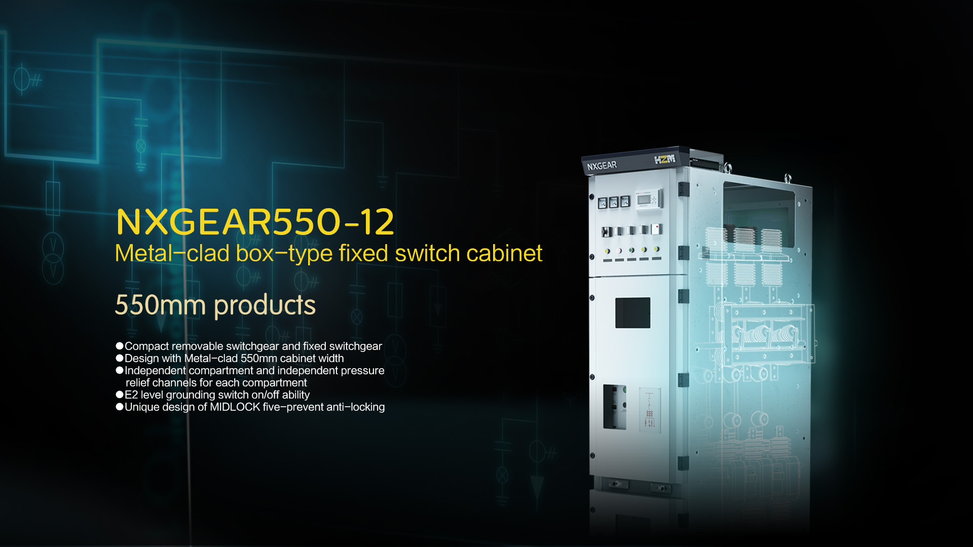 Aparamenta completamente aislada y completamente cerrada NXRING
