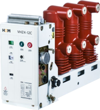 Side-mounted vacuum circuit breaker