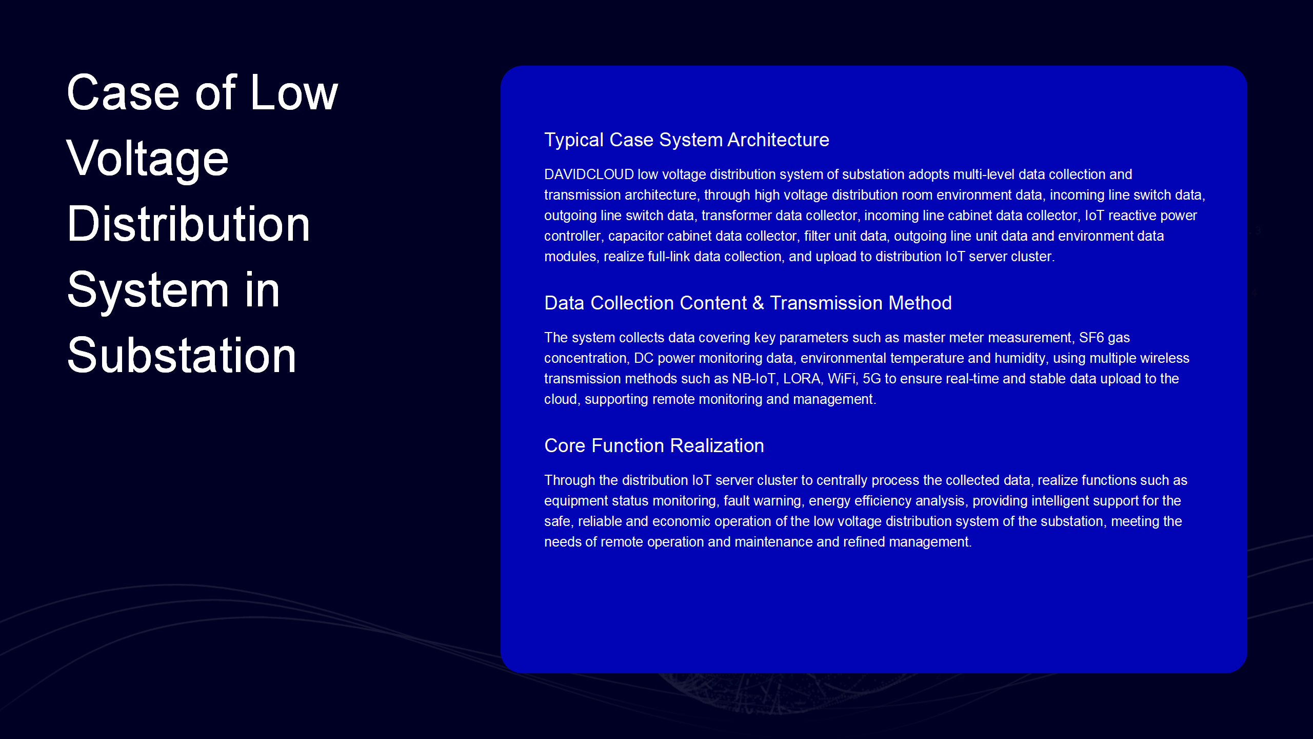 Intelligent operation and maintenance system for distribution cabinet