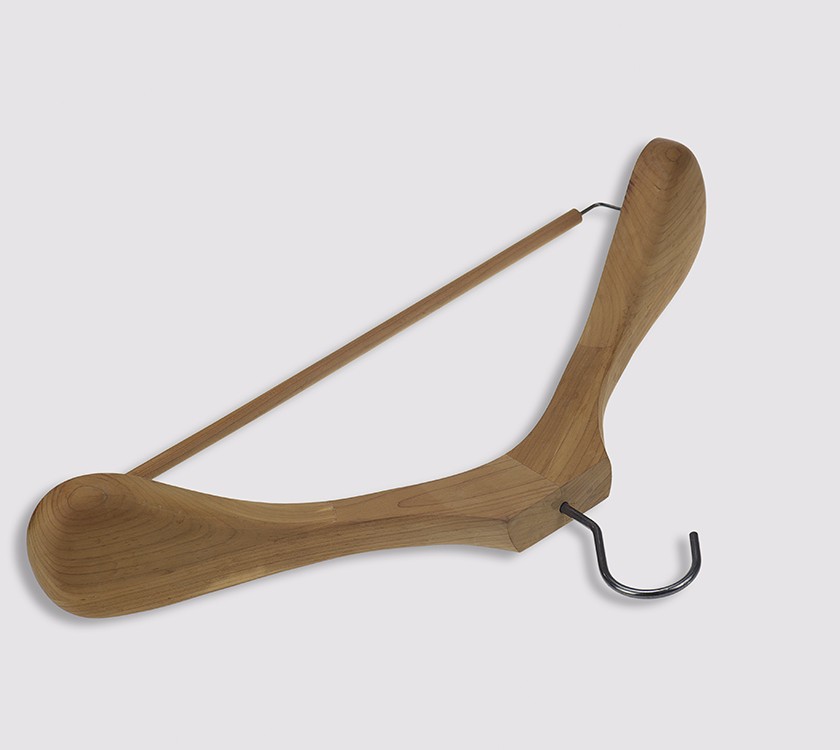 Wood Suit Hanger Stand For Garment Display
