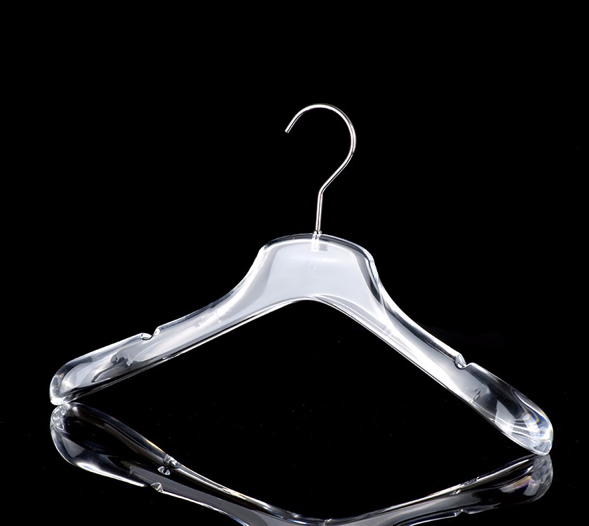 Luxury Clear Acrylic Clothes Hanger With Logo
