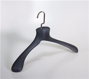 Black Plastic Suit Hanger With Wide Shoulder