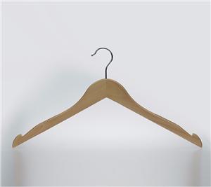 Small Size Camiseta de madeira Brasão Logo cabide para vestuário