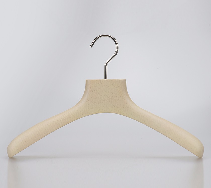Wood Broad Shoulder Coat Hanger Stand For Dress