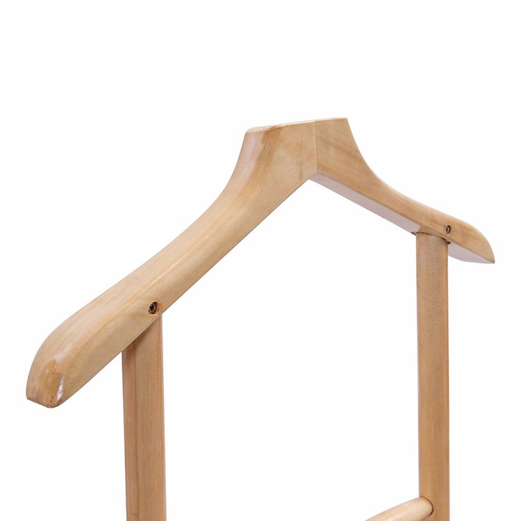 Wood Luxury Stand Clothes Hanger For Suitcase