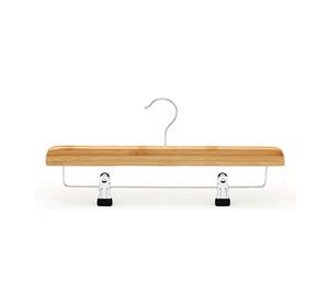 Natural Clips Bamboo Cloth Hanger For Pant