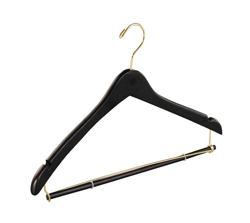 Top And Bottom Wooden Clothes Hanger For Shirt