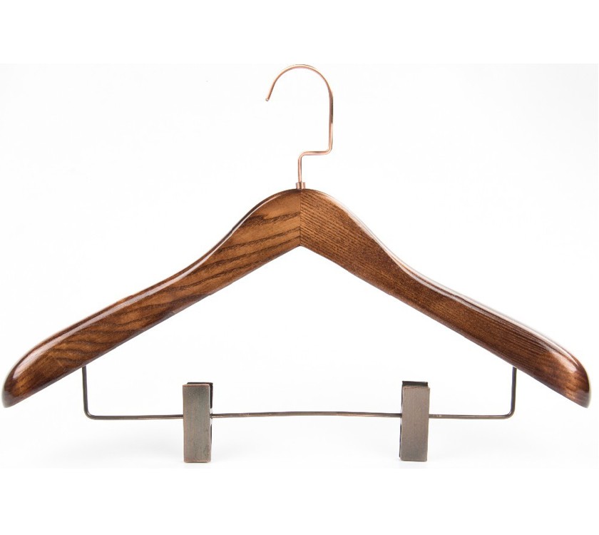 木制立式衣架挂钩，用于服装展示