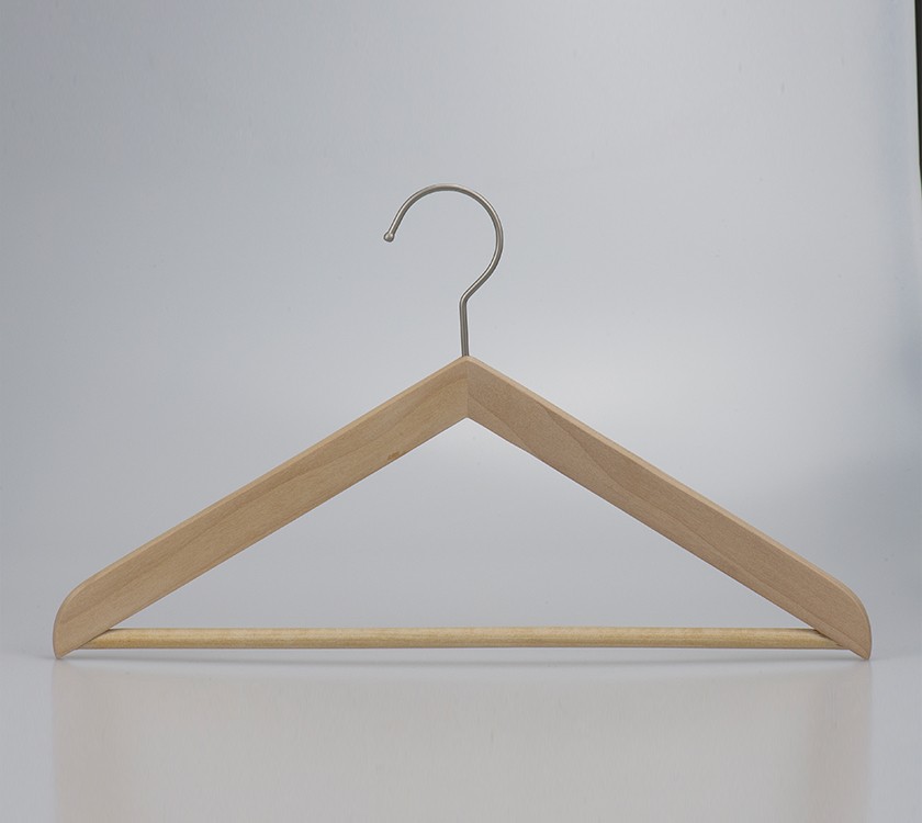 Natural Wooden Triangle Hanger Garment Display