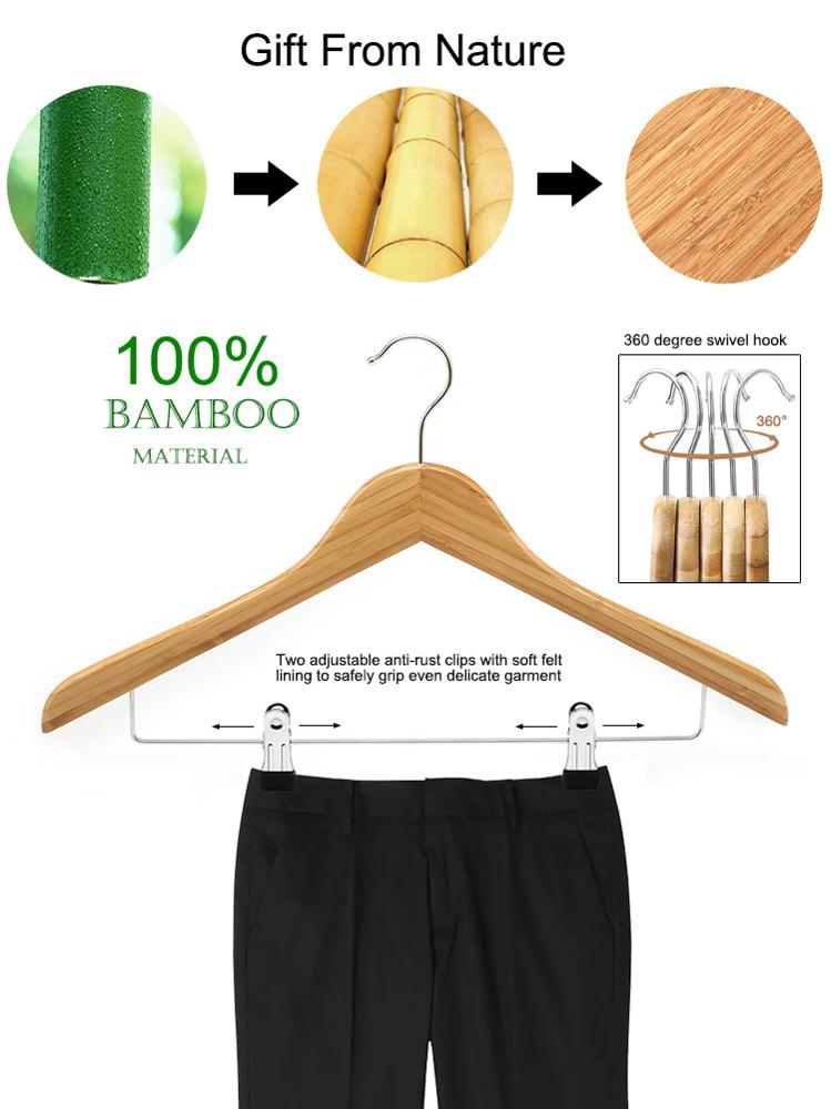 bamboo clothes hanger