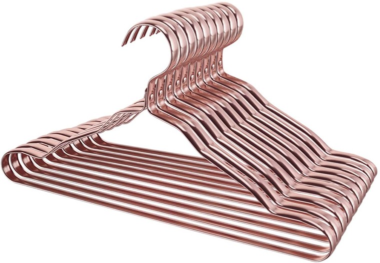 Appendiabiti in metallo resistente oro rosa resistente per indumenti