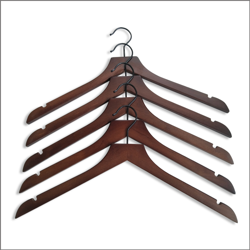 In Stock Wooden Shirt Hanger For Garment Display