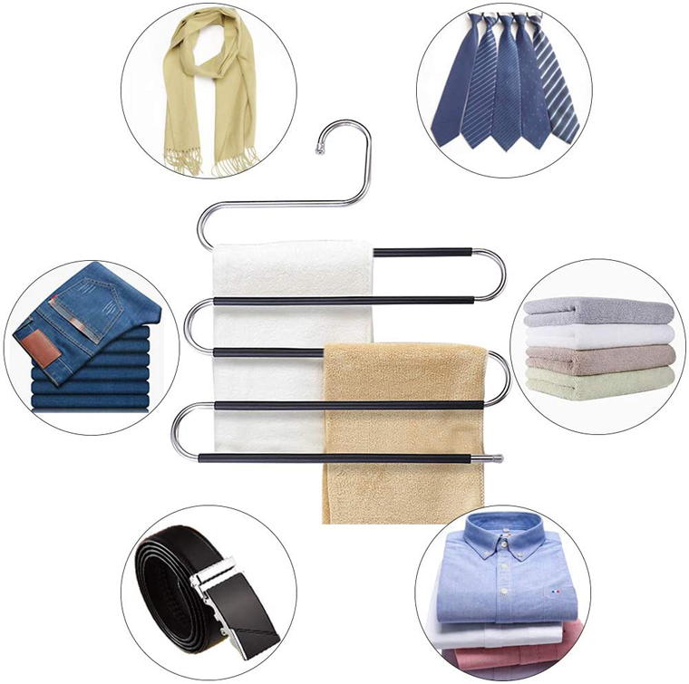 Space Saving 5 layer Multi Functional Metal Pants Hanger – dadihanger