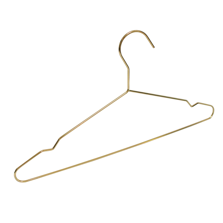 Китай Золотая металлическая вешалка для одежды для дисплея одежды, производитель