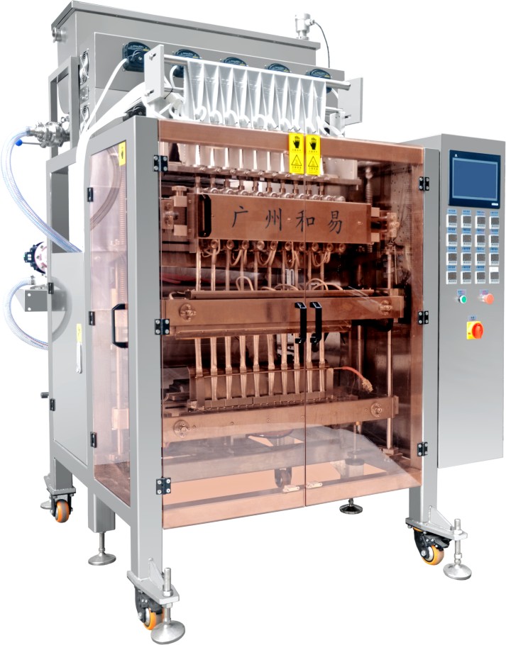 Automatic multi lanes sauce packaging machine