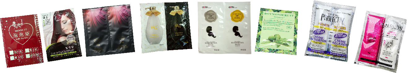 Automatic Irregular Shape Bag Hair Dye Black Wash Packing Machine