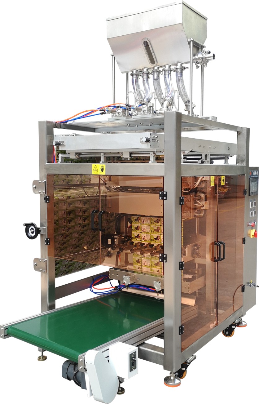 Automatic multi lanes ketchup packaging machine