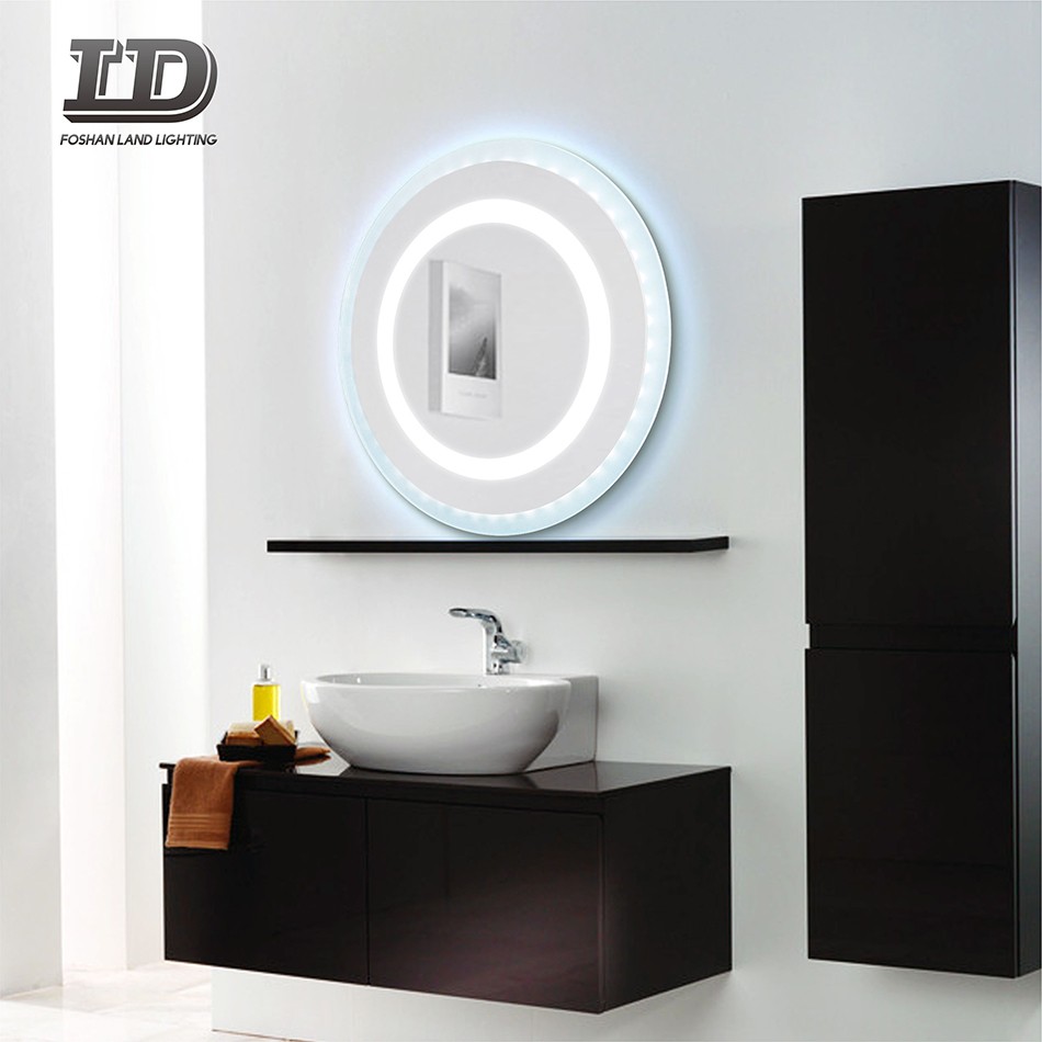 Miroir de vanité à lumière LED intelligente sans buée pour salle de bain multifonction