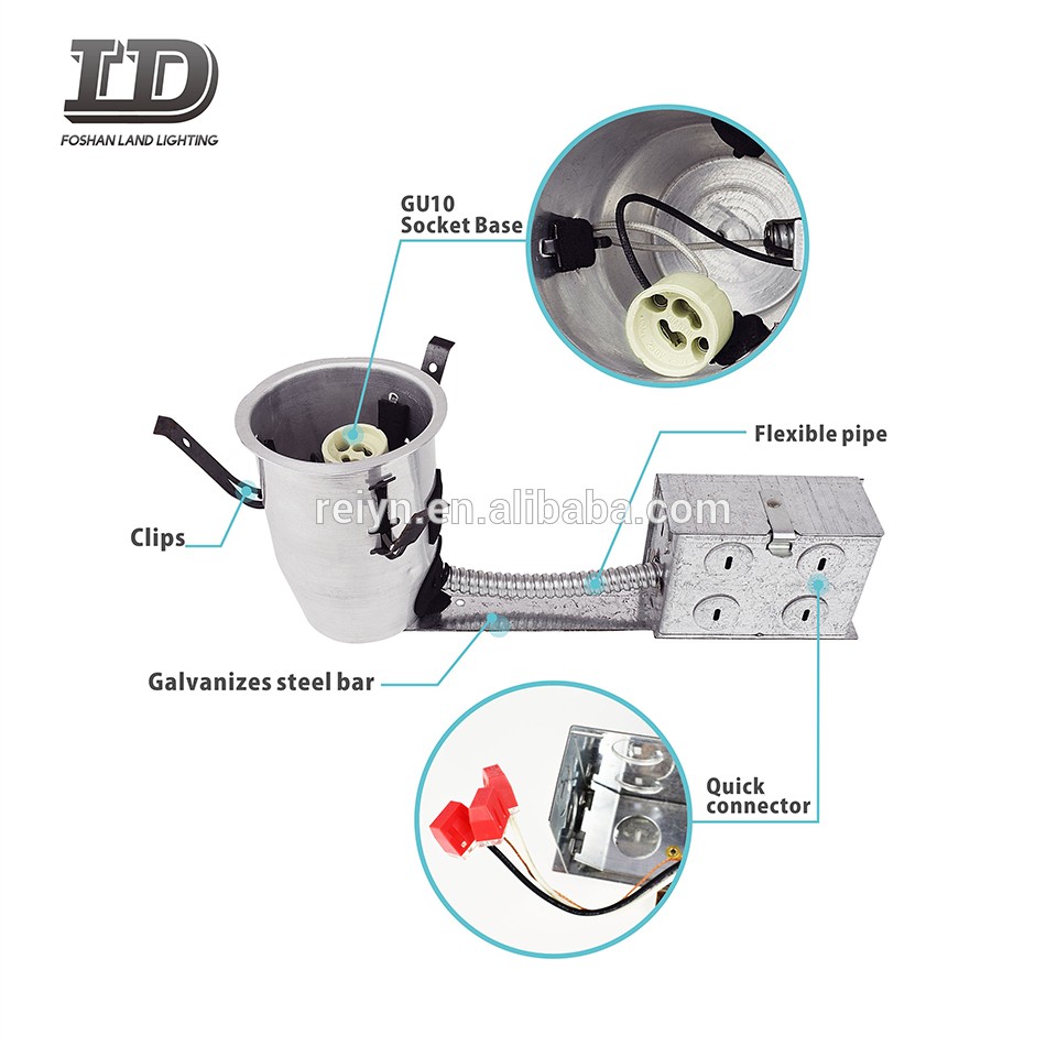 Kits de downlight embutidos LED de 3 polegadas