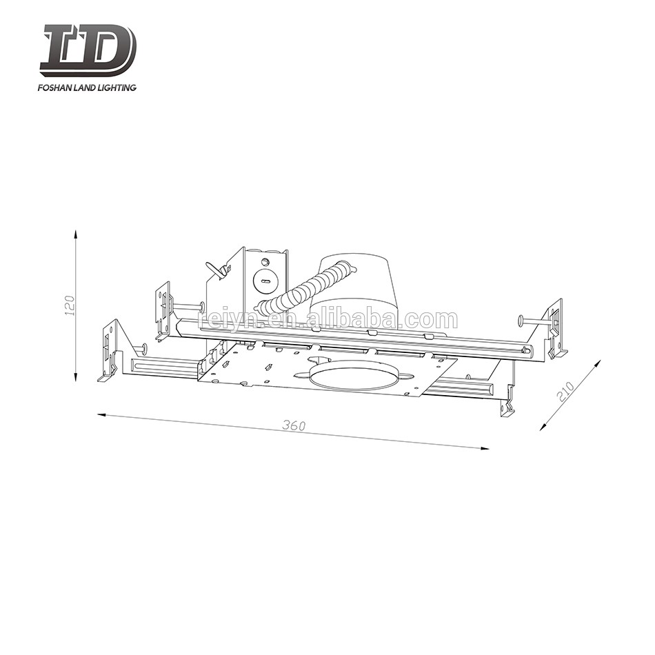 Luminaire encastré ICAT de nouvelle construction de 3 pouces