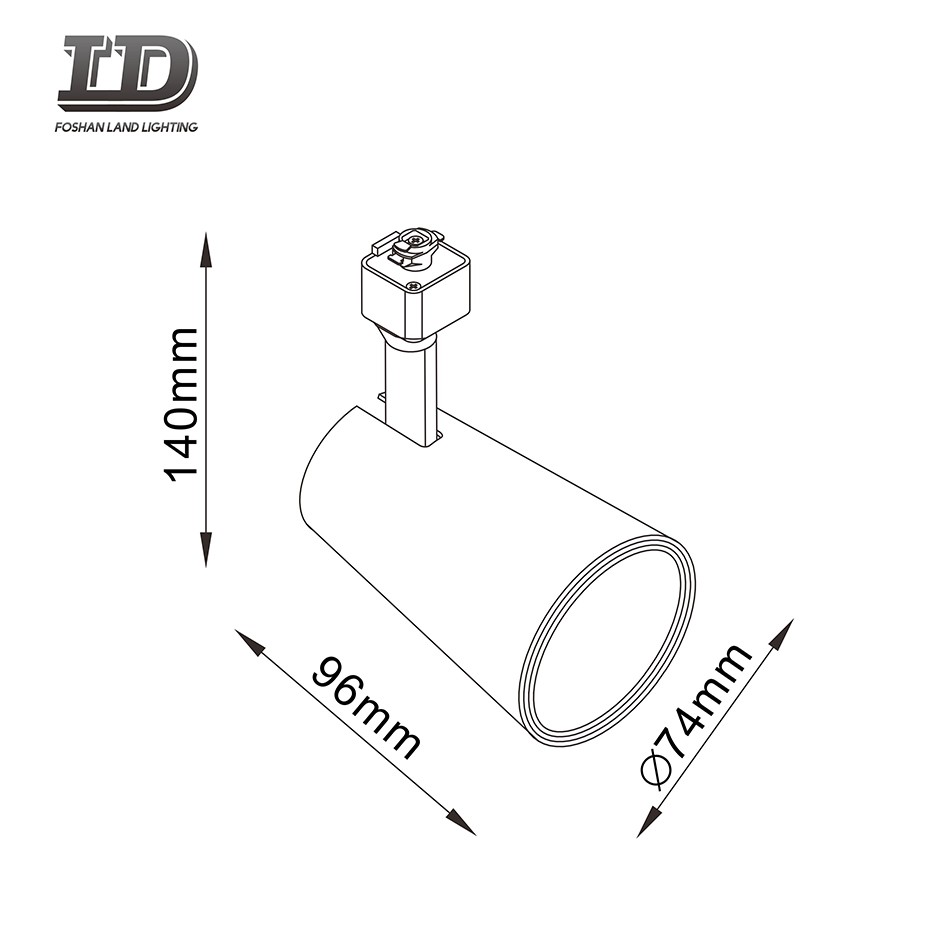 Lampa szynowa LED Cob o mocy 9 W